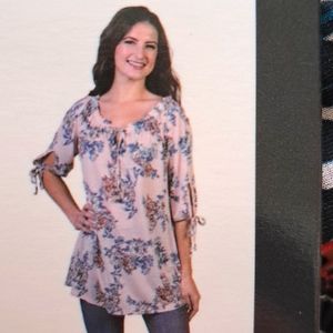 Drawstring tie tunic size large nwt
